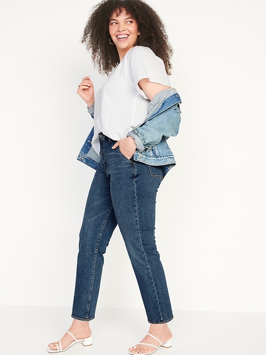 Image number 3 showing, Extra High-Waisted Sky-Hi Straight Workwear Jeans for Women