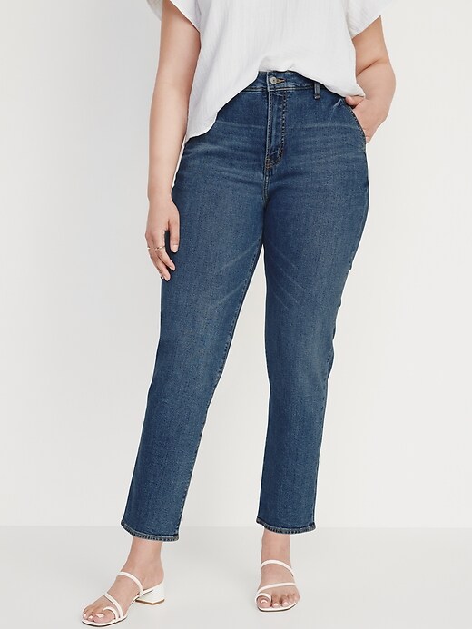 Image number 5 showing, Extra High-Waisted Sky-Hi Straight Workwear Jeans for Women