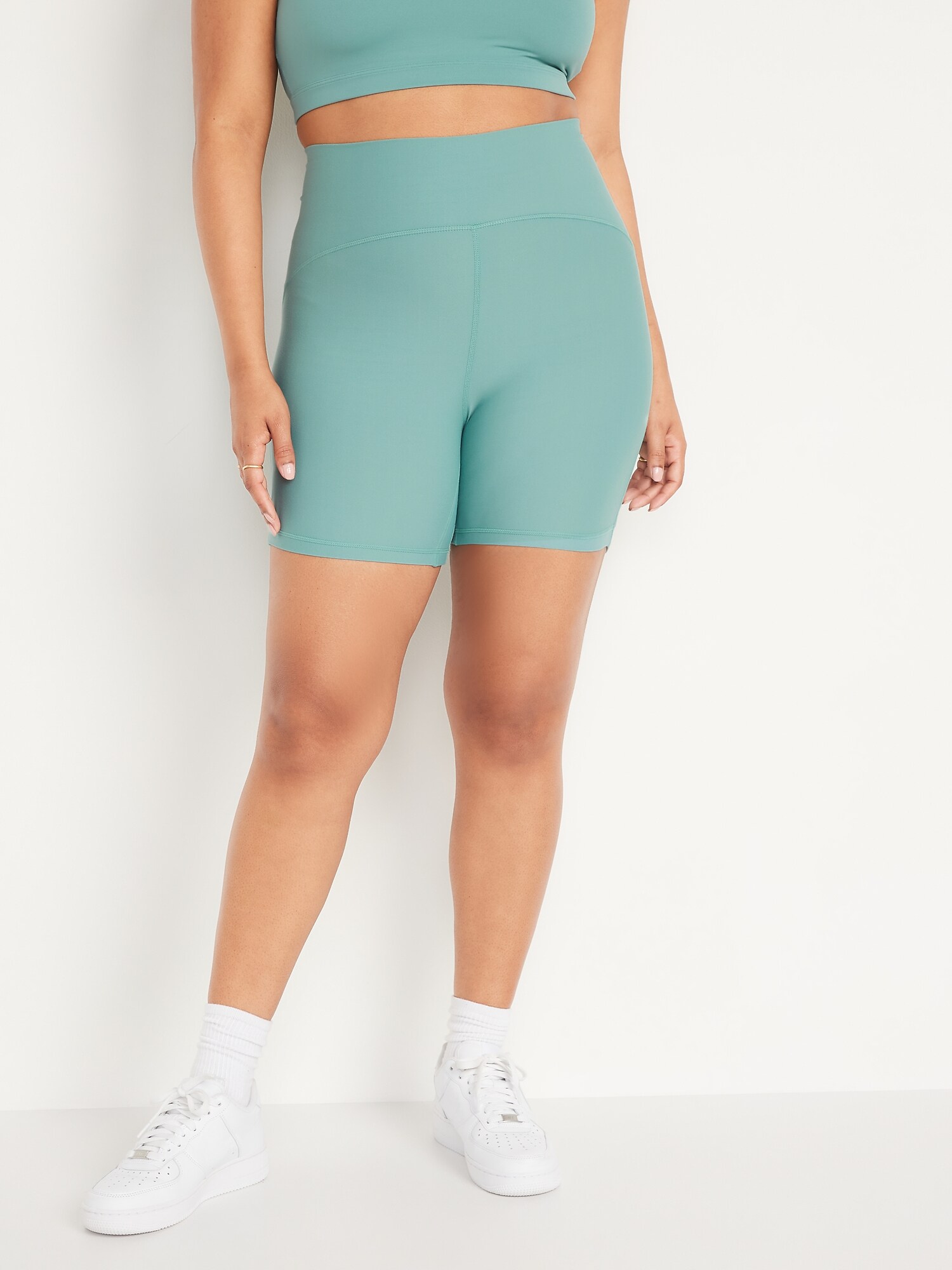 Old Navy Extra High-Waisted PowerLite Lycra® ADAPTIV Biker Shorts for Women  -- 6-inch inseam, Old Navy deals this week, Old Navy flyer