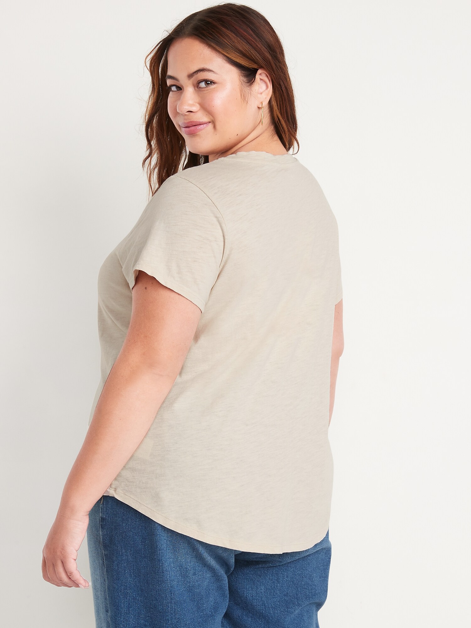 EveryWear Slub-Knit V-Neck T-Shirt for 