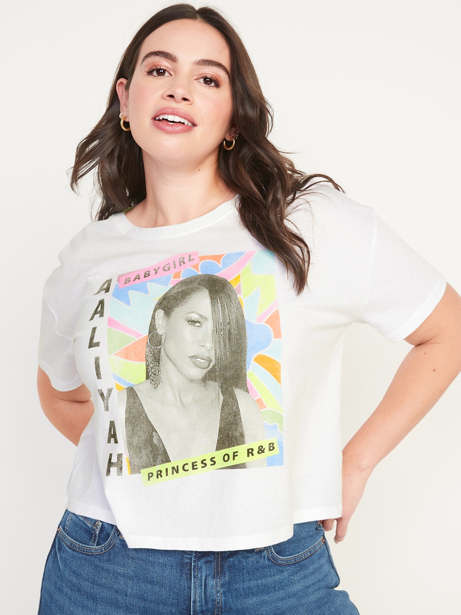 Licensed Pop Culture Graphic Cropped T-Shirt for Women | Old Navy