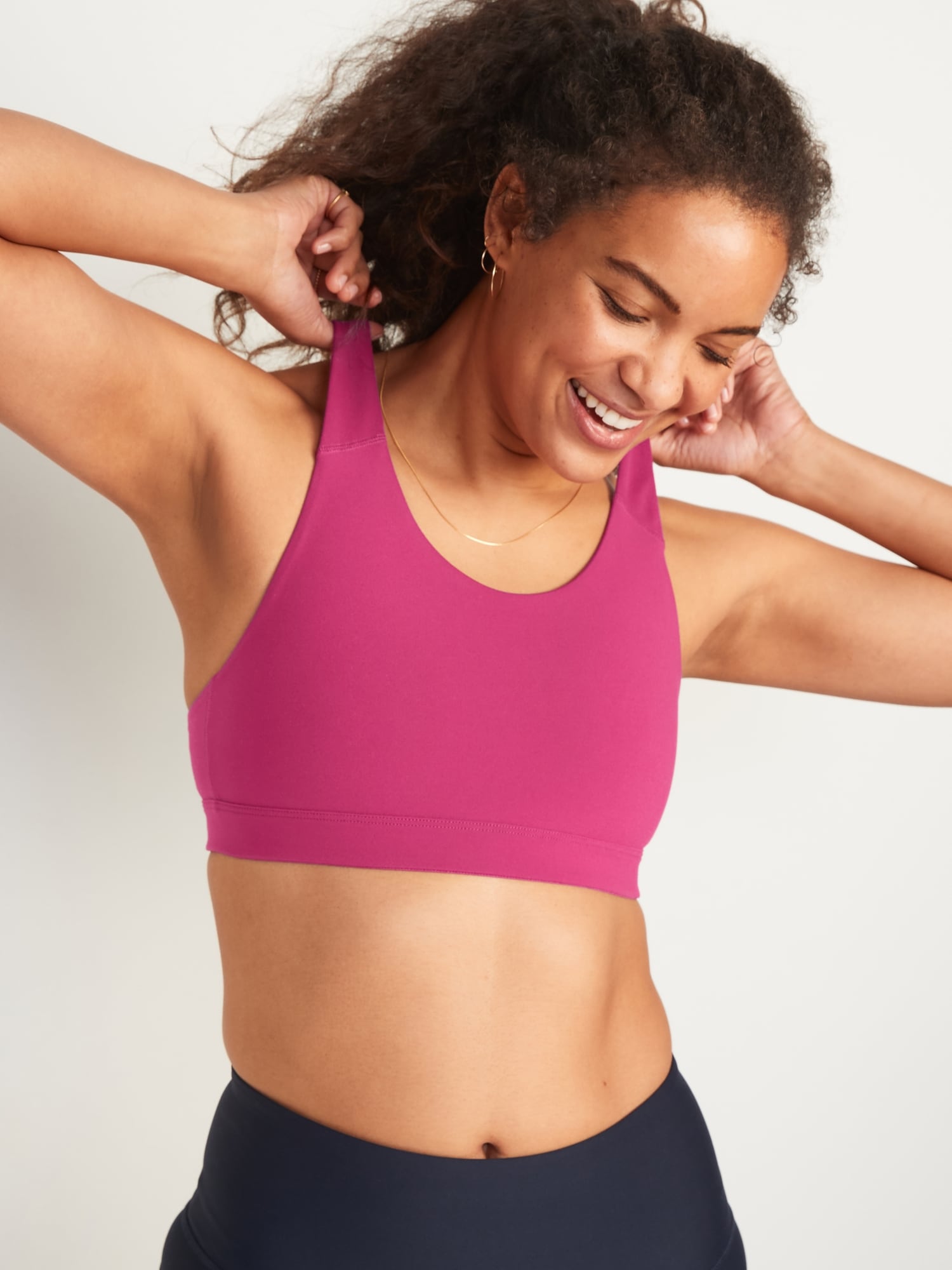 Strappy Double Layered Sports Bra