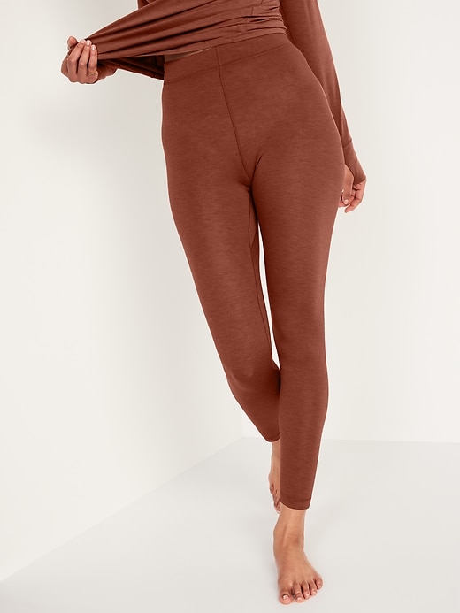 Image number 1 showing, High-Waisted UltraBase Merino Wool Base Layer Tights