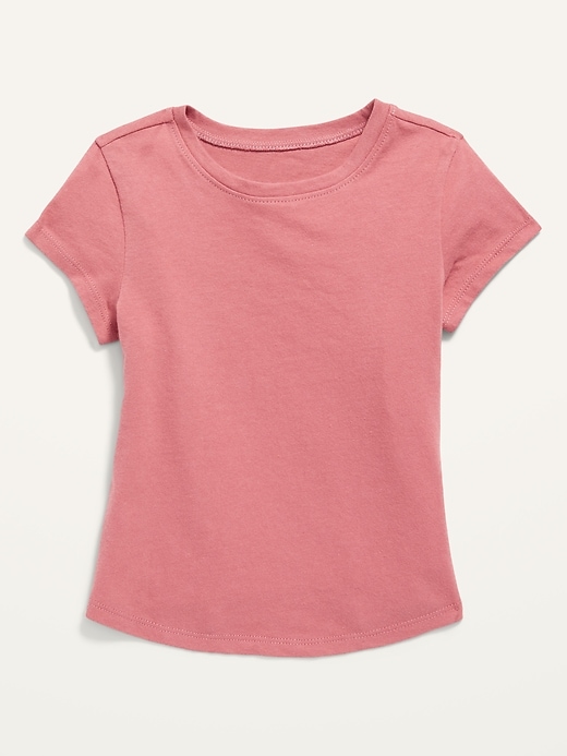 Old Navy Short Sleeve Crew Neck T Shirt For Toddler Girls   Cn50496514 