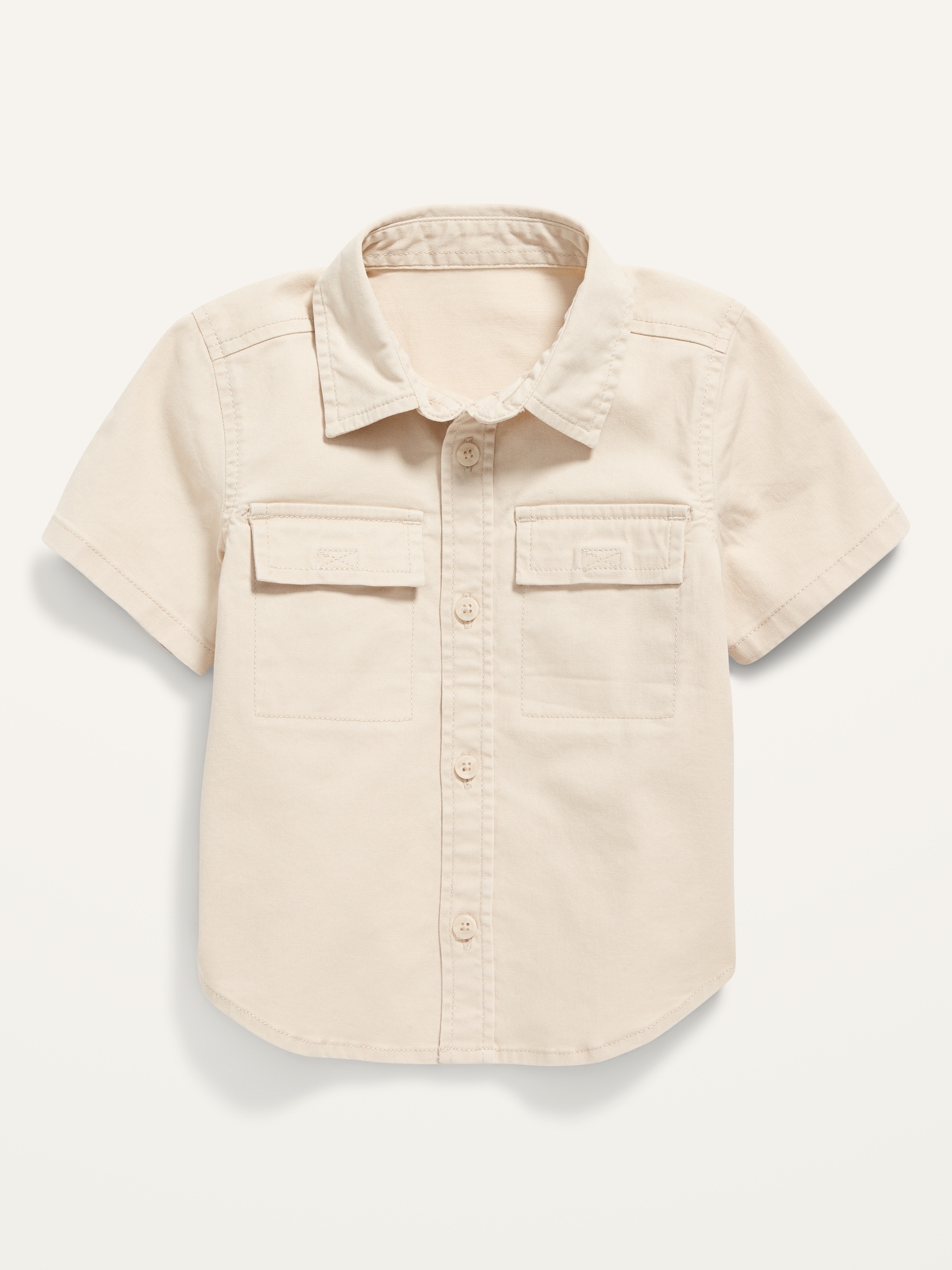 Twill Workwear Short-Sleeve Shirt for Toddler Boys | Old Navy