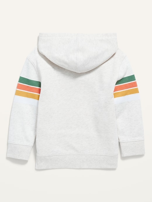 View large product image 2 of 2. Unisex Multi-Stripe Pullover Hoodie for Toddler