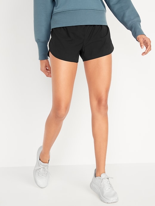 Image number 1 showing, Mid-Rise StretchTech Run Shorts -- 3-inch inseam