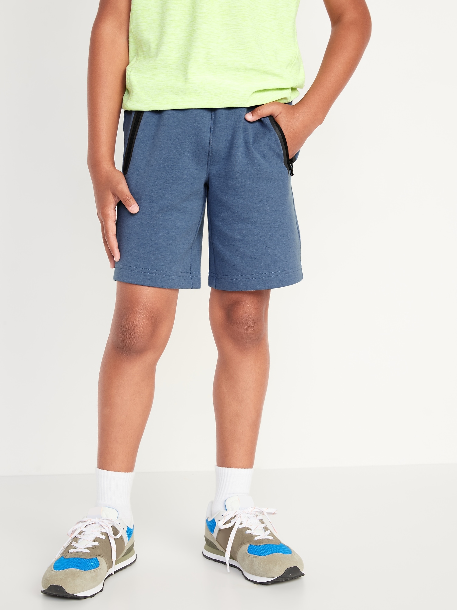 Old Navy Dynamic Fleece Performance Shorts for Boys (At Knee) blue. 1