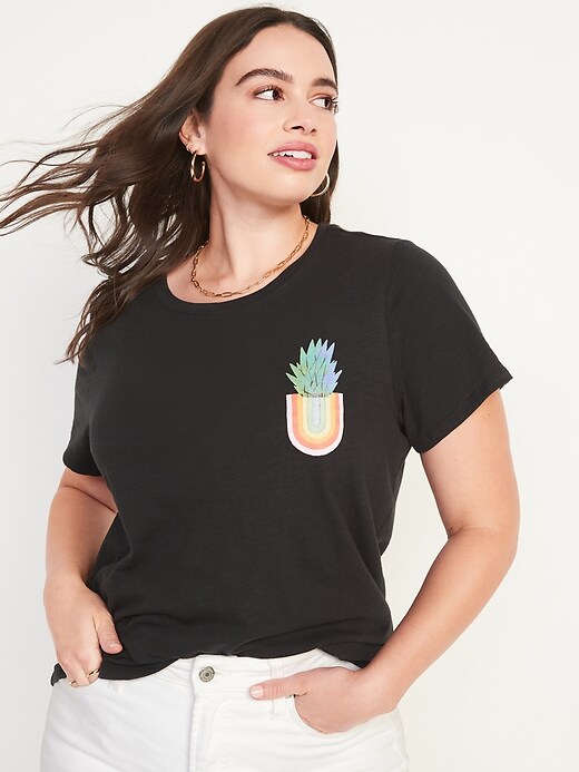 Image number 5 showing, Short-Sleeve EveryWear Graphic T-Shirt for Women