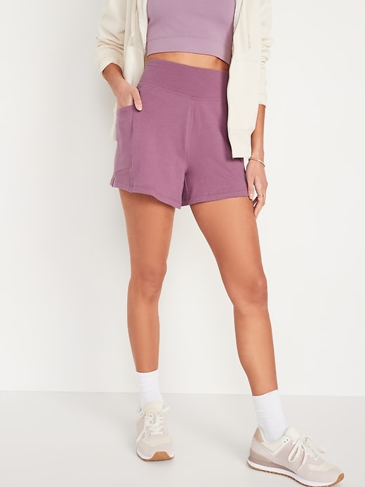 Image number 1 showing, High-Waisted Live-In Shorts -- 4-inch inseam