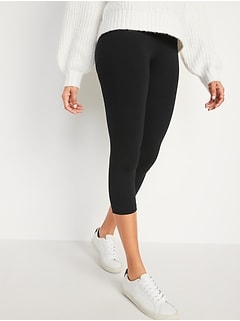 High-Waisted Fashion Layering Cropped Legging