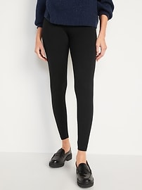 Image number 1 showing, High-Waisted Jersey Fashion Layering Leggings