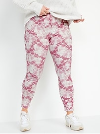 View large product image 5 of 8. High-Waisted Printed Ankle Leggings For Women