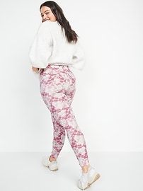 View large product image 6 of 8. High-Waisted Printed Ankle Leggings For Women