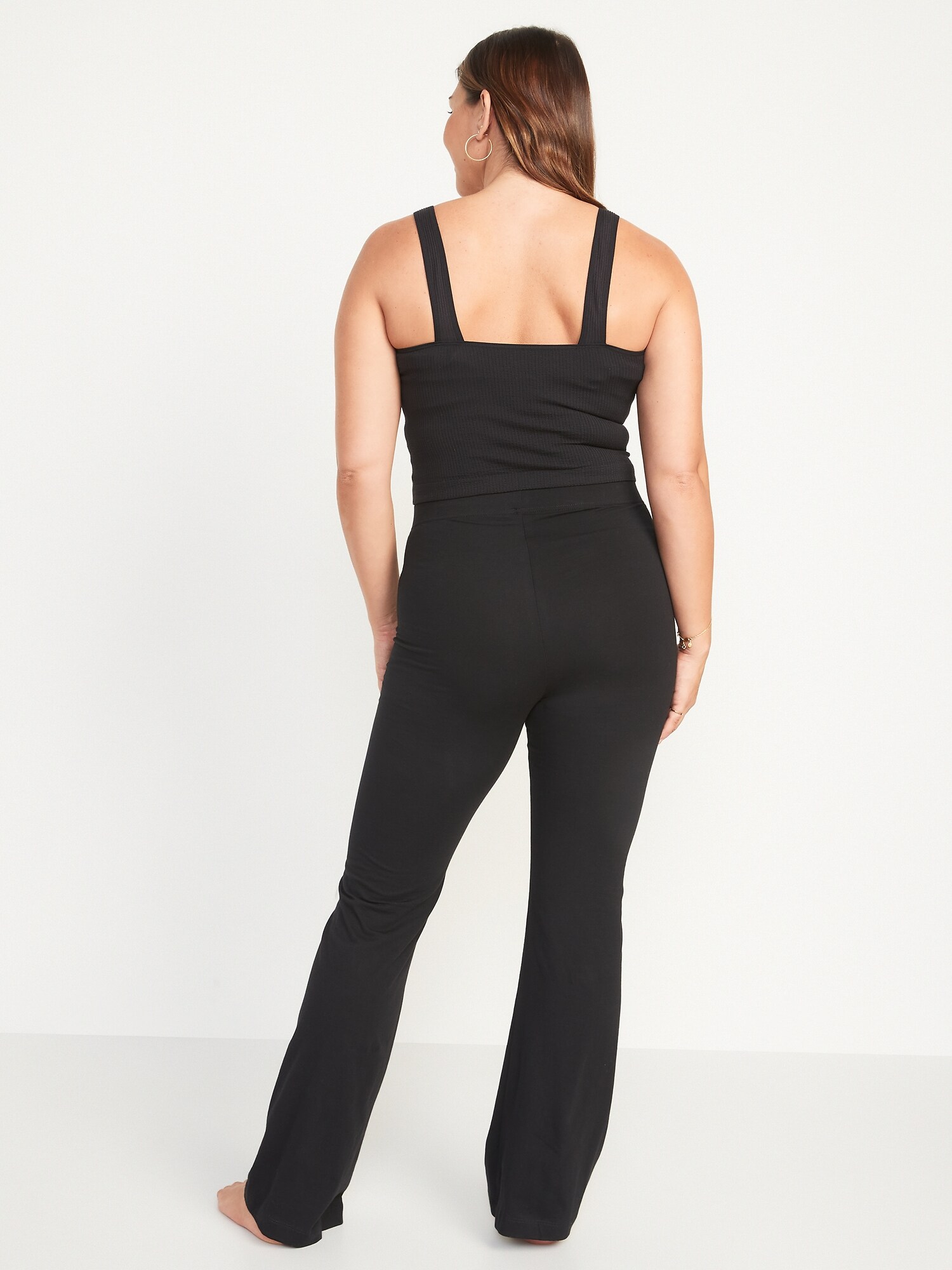 Женские леггинсы Old Navy High-Waisted Flare, цвет: Чёрный — фото 6