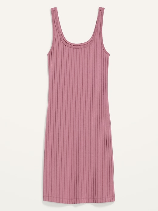 Image number 4 showing, Fitted Sleeveless Rib-Knit Mini Dress for Women