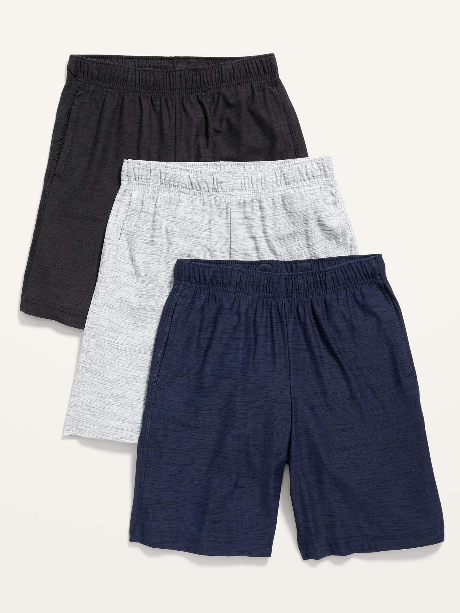 Old Navy Breathe ON Shorts 3-Pack for Boys (At Knee) gray. 1