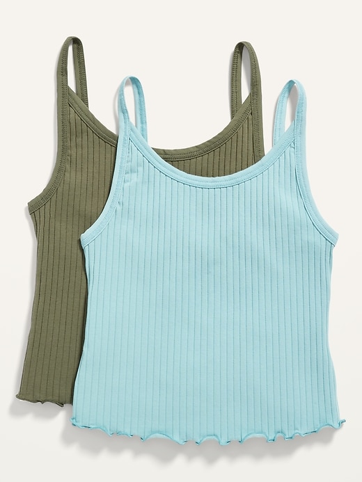 Old Navy Fitted Cropped Rib-Knit Cami Top 2-Pack for Women. 1