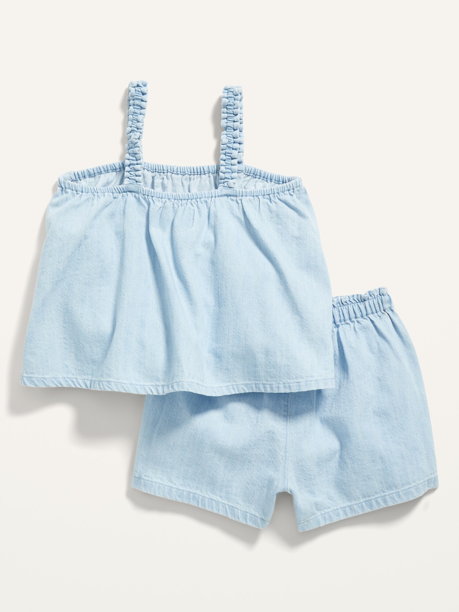 Sleeveless Chambray Top & Shorts Set for Toddler Girls Old Navy