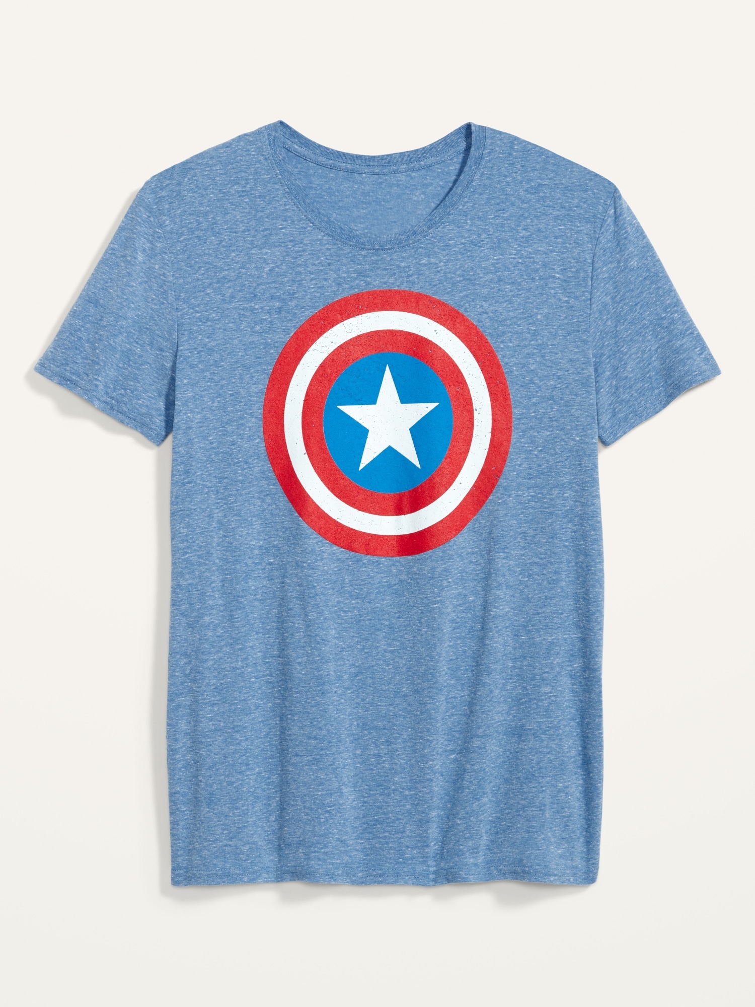 Marvel Men's Captain America Shield Blue Muscle Tee Licensed Shirt New Polyester