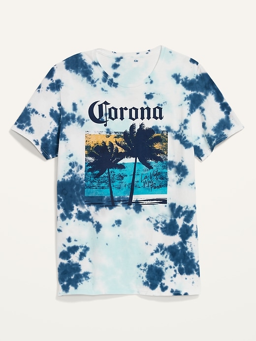 View large product image 1 of 2. Corona® Beer Gender-Neutral Tie-Dye T-Shirt for Adults
