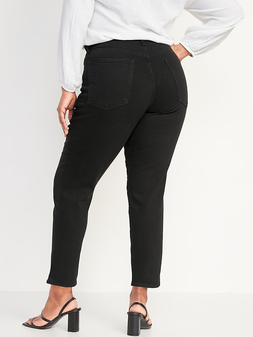 Image number 6 showing, Curvy High-Waisted OG Straight Black Ankle Jeans for Women