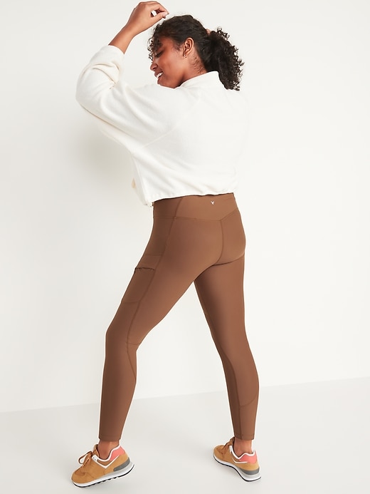 Image number 6 showing, High-Waisted PowerSoft 7/8 Cargo Leggings