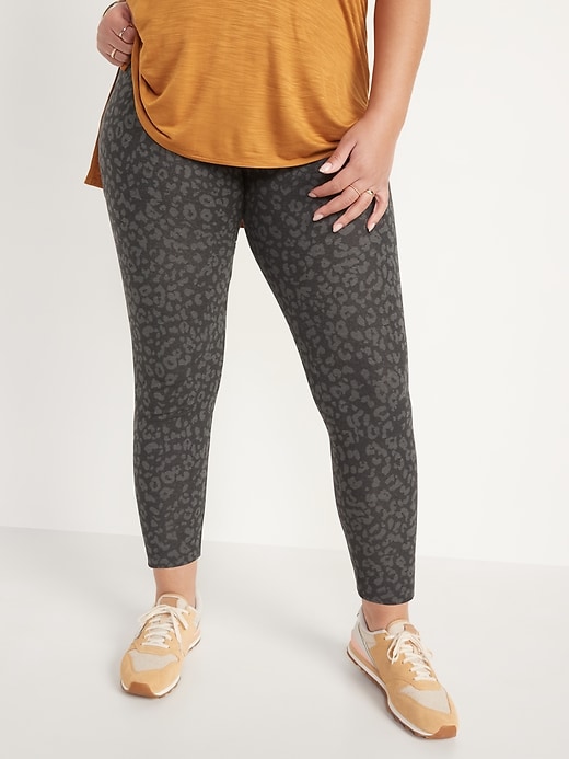 Image number 5 showing, High-Waisted Leopard-Print Ankle Leggings For Women