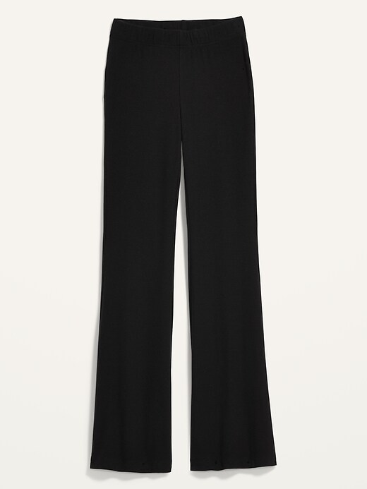 Image number 4 showing, High Waisted Rib-Knit Flare Leggings for Women