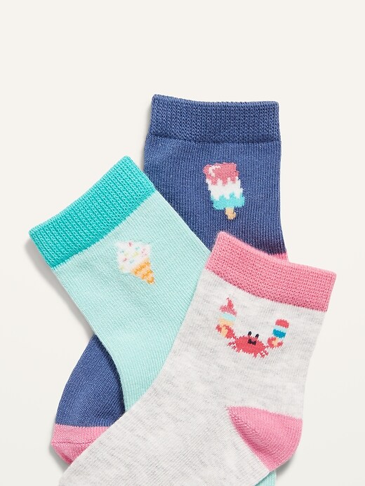 View large product image 2 of 2. Unisex Crew Socks 6-Pack for Toddler & Baby