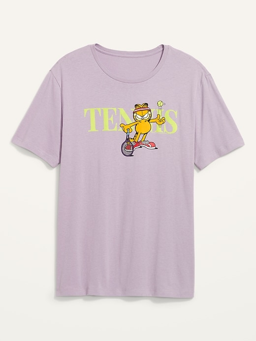 Old Navy Garfield™ "Tennis" Gender-Neutral T-Shirt for Adults. 1