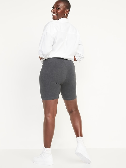 Image number 5 showing, High-Waisted Biker Shorts -- 8-inch inseam