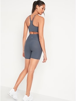 Extra High-Waisted PowerLite Lycra® ADAPTIV Biker Shorts for Women --  6-inch inseam, Old Navy