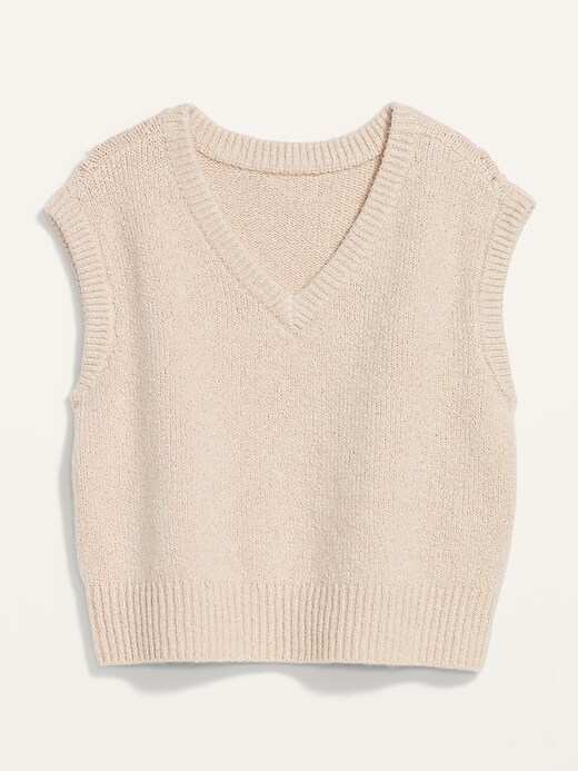 Image number 4 showing, Slouchy Layering Sweater Vest for Women