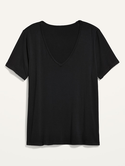 Image number 4 showing, Luxe V-Neck T-Shirt for Women
