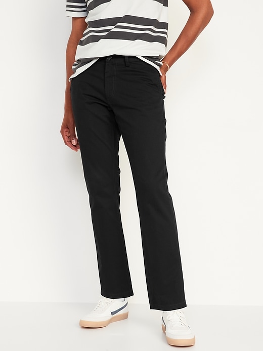 View large product image 1 of 2. Straight Uniform Non-Stretch Chino Pants