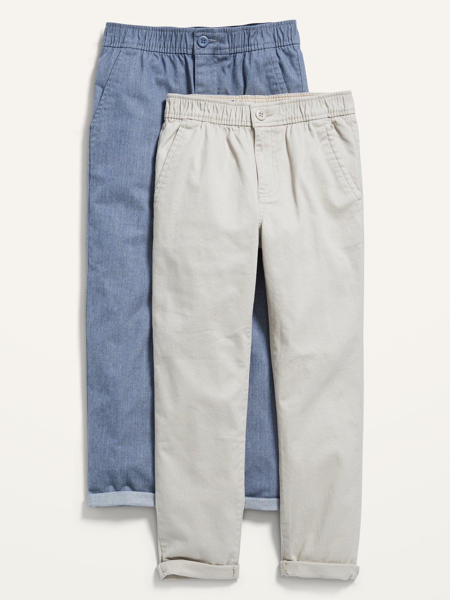 OGC Chino Built-In Flex Taper Pants 2-Pack for Boys Hot Deal