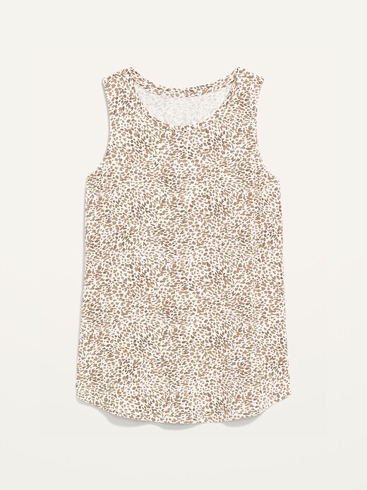 Image number 4 showing, Sleeveless Luxe Leopard-Print Swing Tank Top for Women
