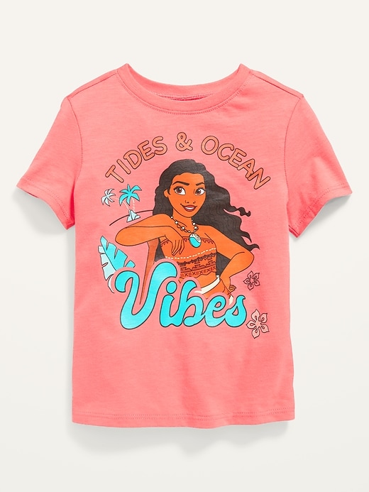 View large product image 1 of 2. Disney© Moana "Tides & Ocean Vibes" Unisex T-Shirt for Toddler
