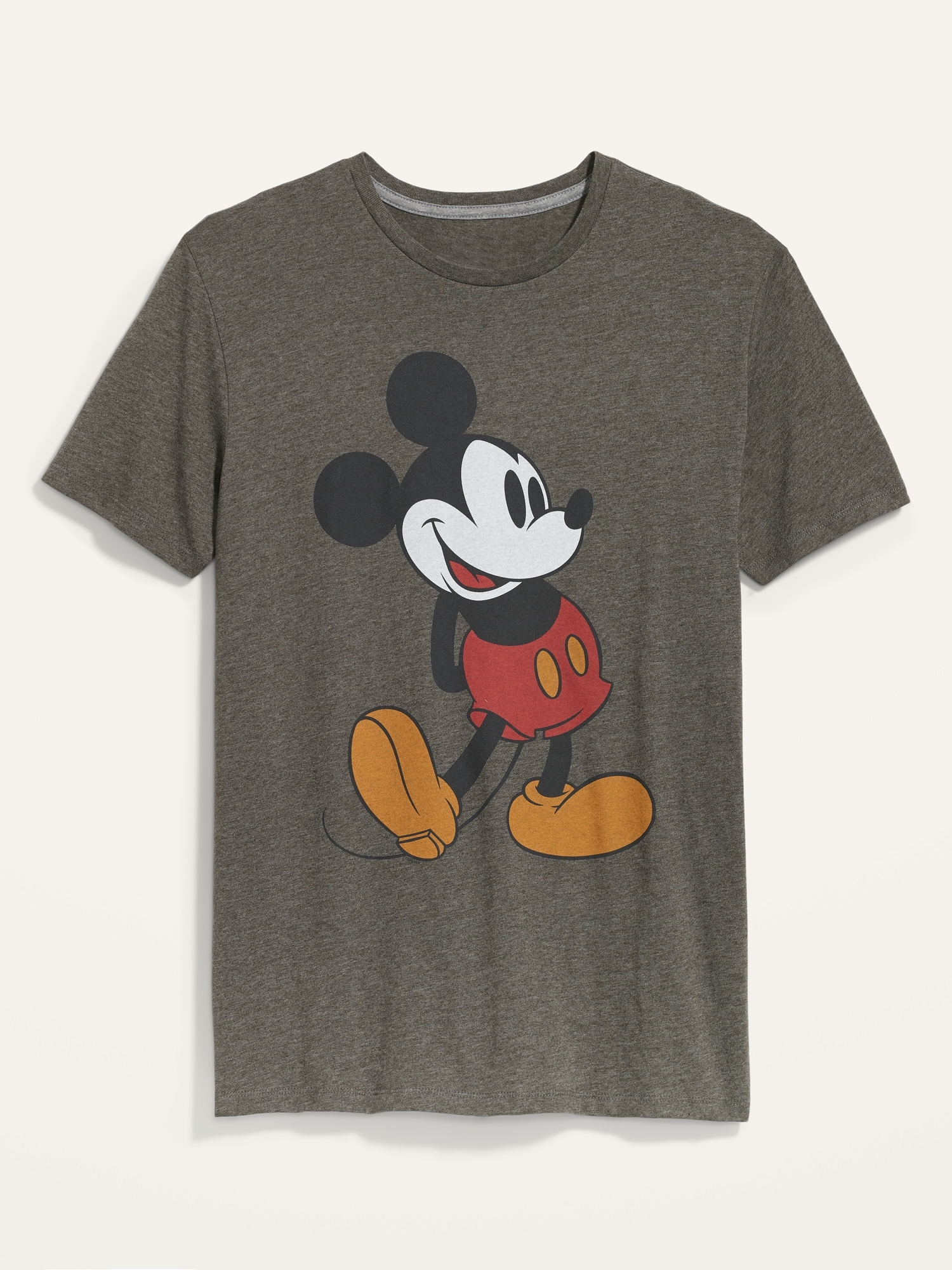 Old Navy Disney© Mickey Mouse Gender-Neutral T-Shirt for Adults gray. 1