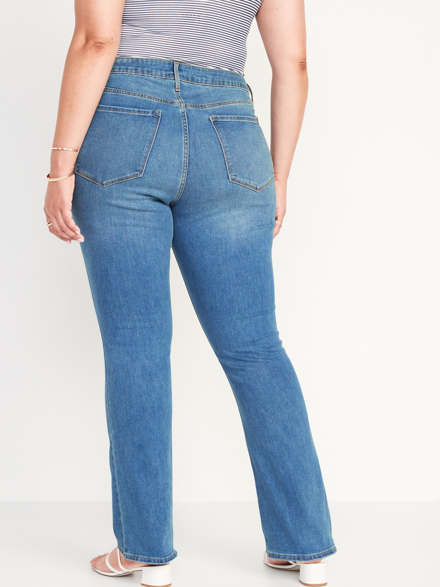 Mid-Rise Kicker Boot-Cut Jeans for Women | Old Navy