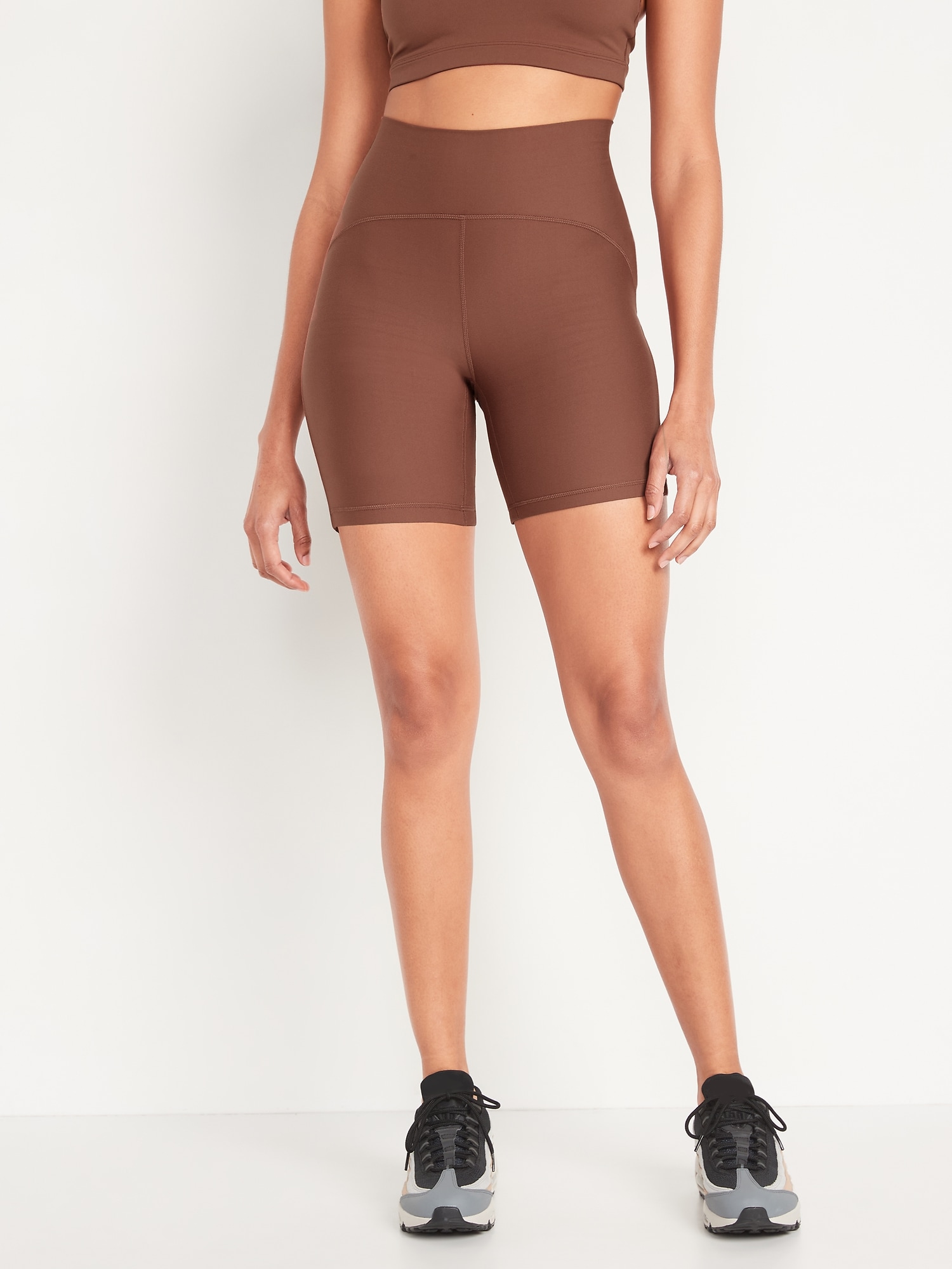 Extra High-Waisted PowerLite Lycra® ADAPTIV Biker Shorts for Women --  6-inch inseam, Old Navy in 2023