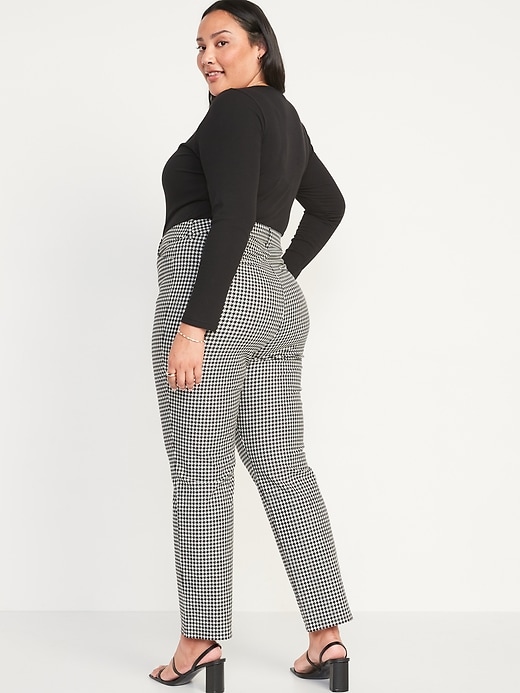 Image number 8 showing, High-Waisted Printed Pixie Straight Ankle Pants for Women
