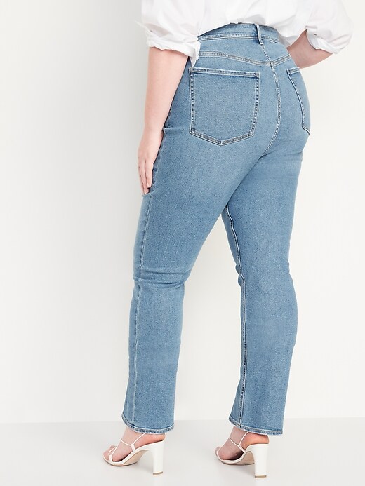 Image number 8 showing, Extra High-Waisted Button-Fly Kicker Boot-Cut Jeans