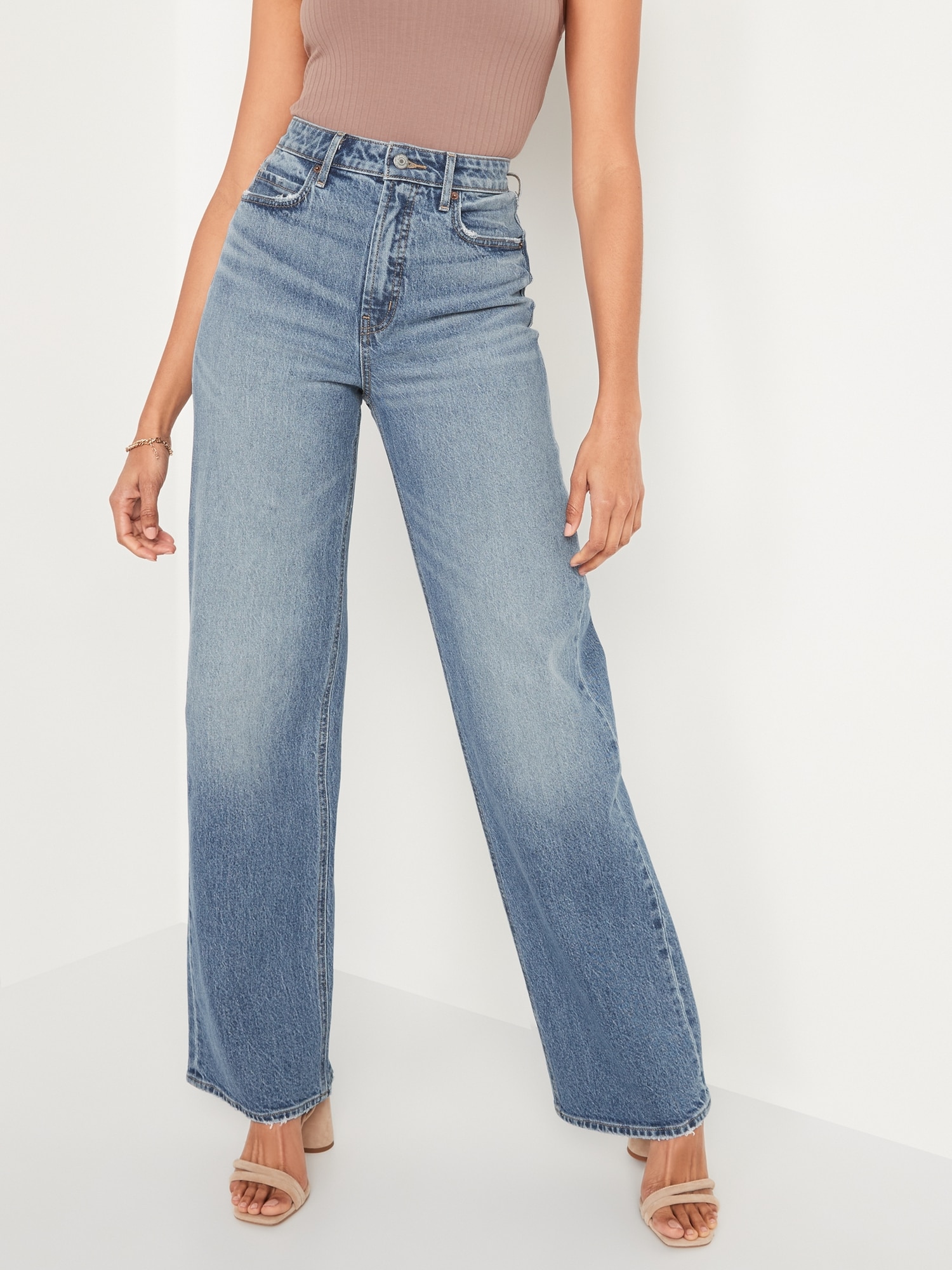 Stretch Wide-Leg Jeans | Old Navy