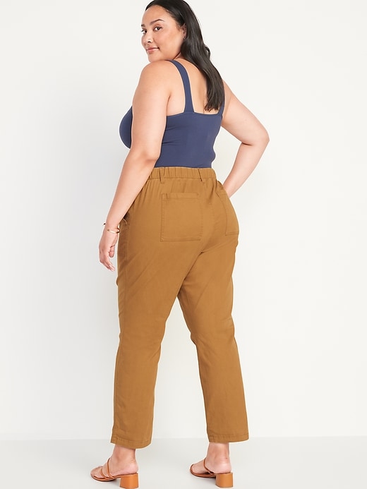 Image number 8 showing, High-Waisted OGC Chino Cropped Workwear Pants for Women