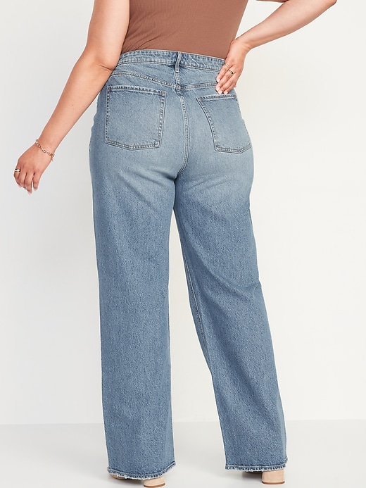 Image number 8 showing, Extra High-Waisted Wide-Leg Jeans for Women