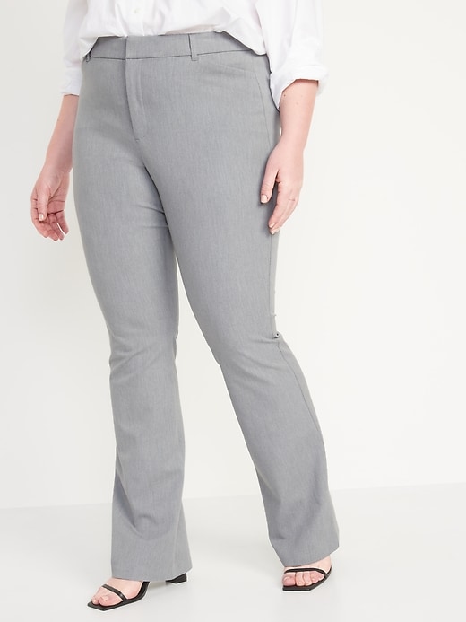 Image number 7 showing, High-Waisted Heathered Pixie Flare Pants for Women