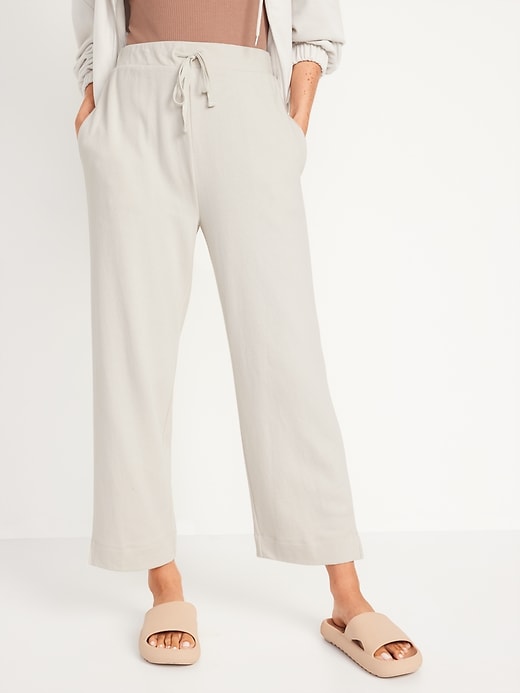 Extra High-Waisted Cropped Sweatpants