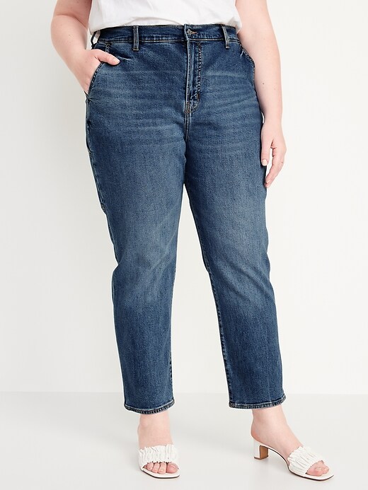 Image number 7 showing, Extra High-Waisted Sky-Hi Straight Workwear Jeans for Women